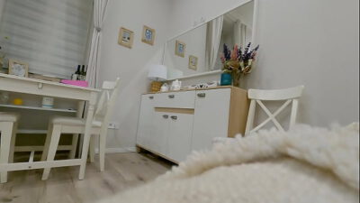 Hot sexy French Blonde in Porn Casting with her Tennis Skirt to do some House Work
