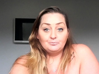 Busty curly brunette with big boobs fucks on couch