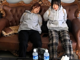 Two Chinese girls bondage