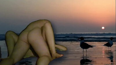 Couple having sex on the privet beach – from zero to hero level- birding (age 32) (AI-gen)