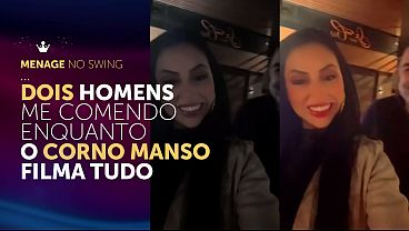 Enchi a casada safada de leite na balada na frente do corno manso – Personal pauzudo, comedor de casadas safadas, fodeu a safada na balada, fez o corno manso gravar e encheu ela de porra.